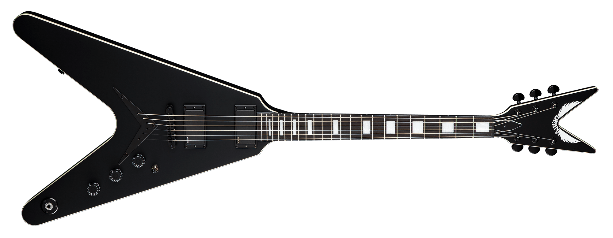 DEAN V STEALTH - BLACK SATIN W/EMG | Guitars and More