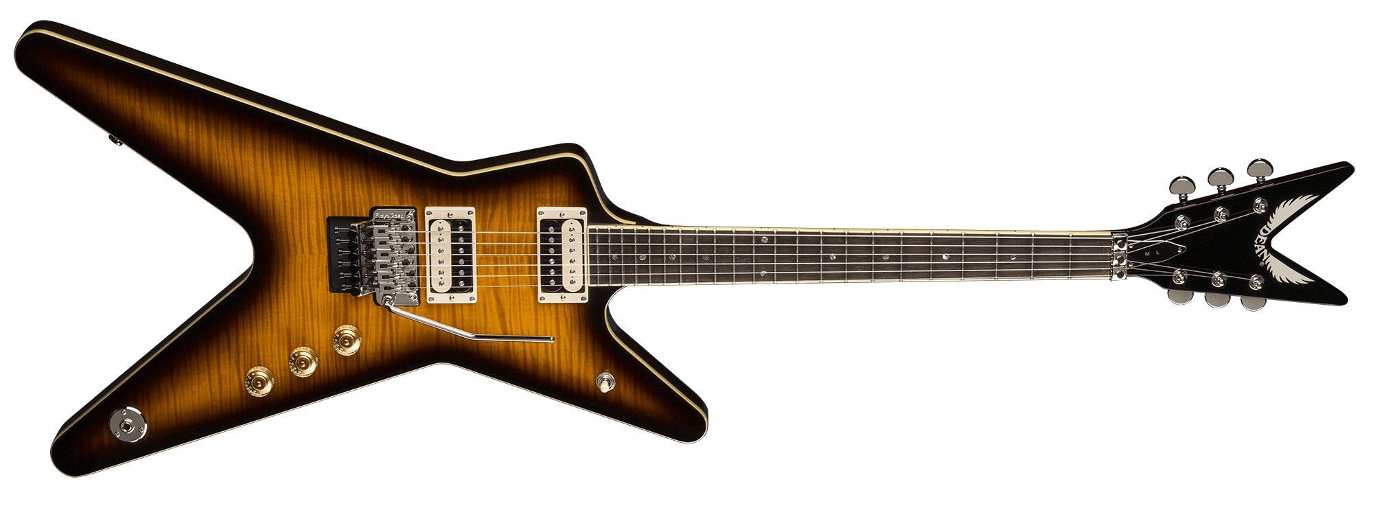 DEAN ML 79 FLOYD FLAME TOP - TRANS BRAZILIA | Guitars and More